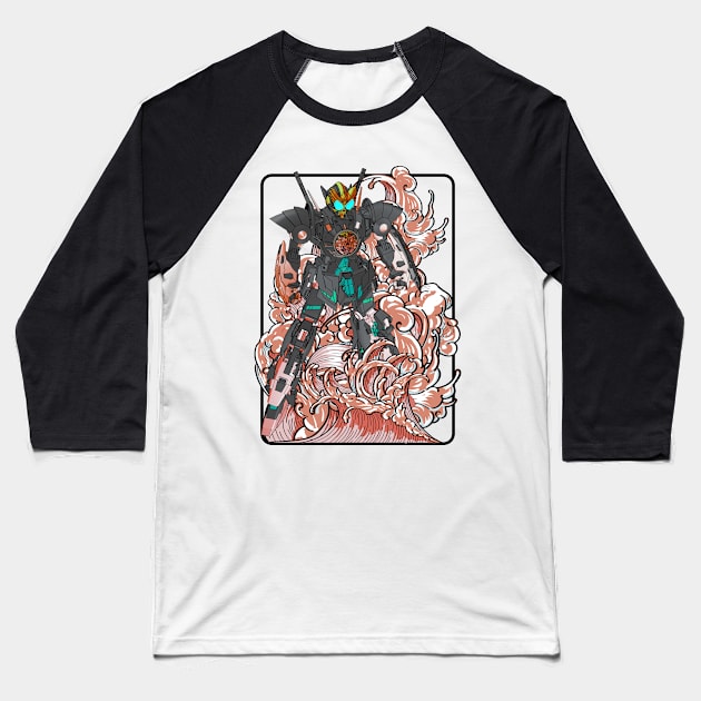 OOO Modified Gundam Baseball T-Shirt by gblackid